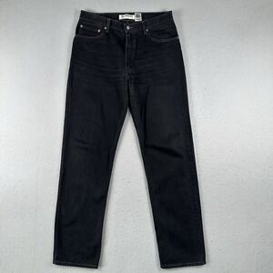 Levi's 514 Straight‎ Fit Jeans Men's 40x32 Black Mid Rise Denim Pants